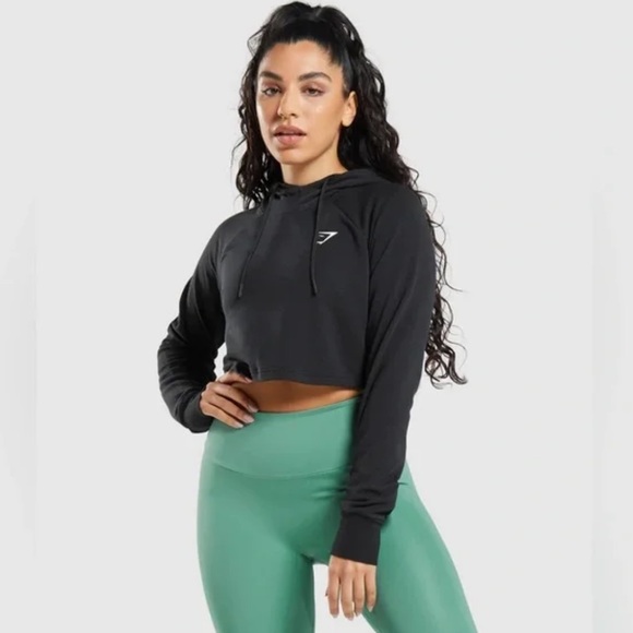 Gymshark Womens TRAINING CROPPED HOODIE - Picture 3 of 12